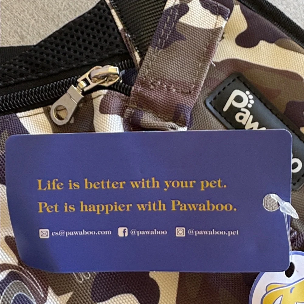 Pawaboo camouflage pet backpack for dog/cat new